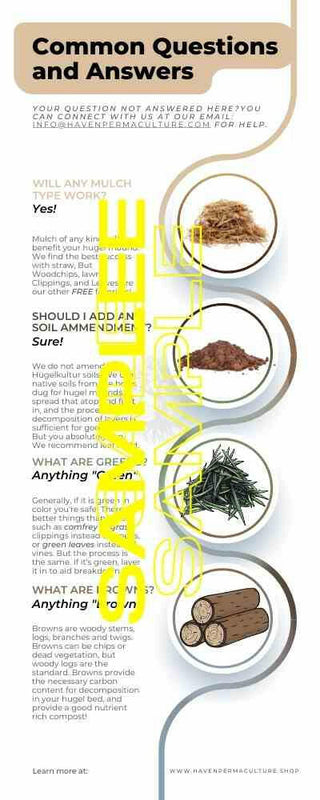 Hügelkultur Info Graphic (Layer How To)